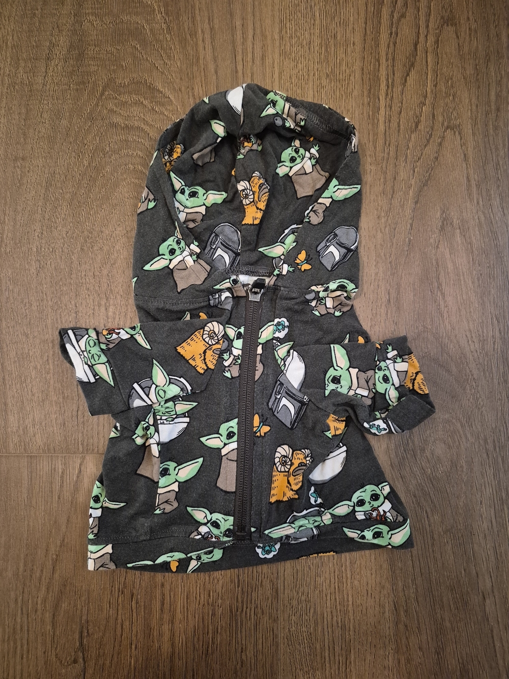 Meundies Star Wars Hooded Zip Jacket For Dogs Pets Mandolorian Grogu